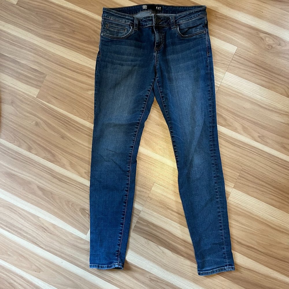 KUT FROM THE KLOTH high waist, slight crop, jean. size 8